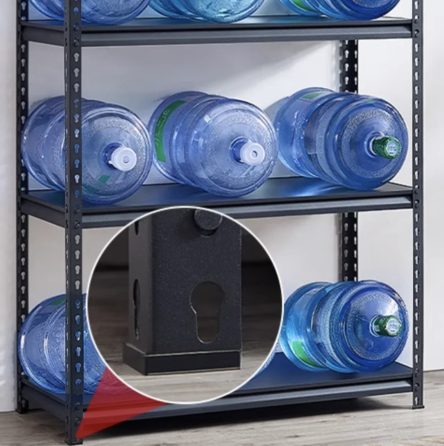 Boltless rivet shelving display rack-4